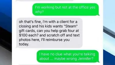 smishing message example 02